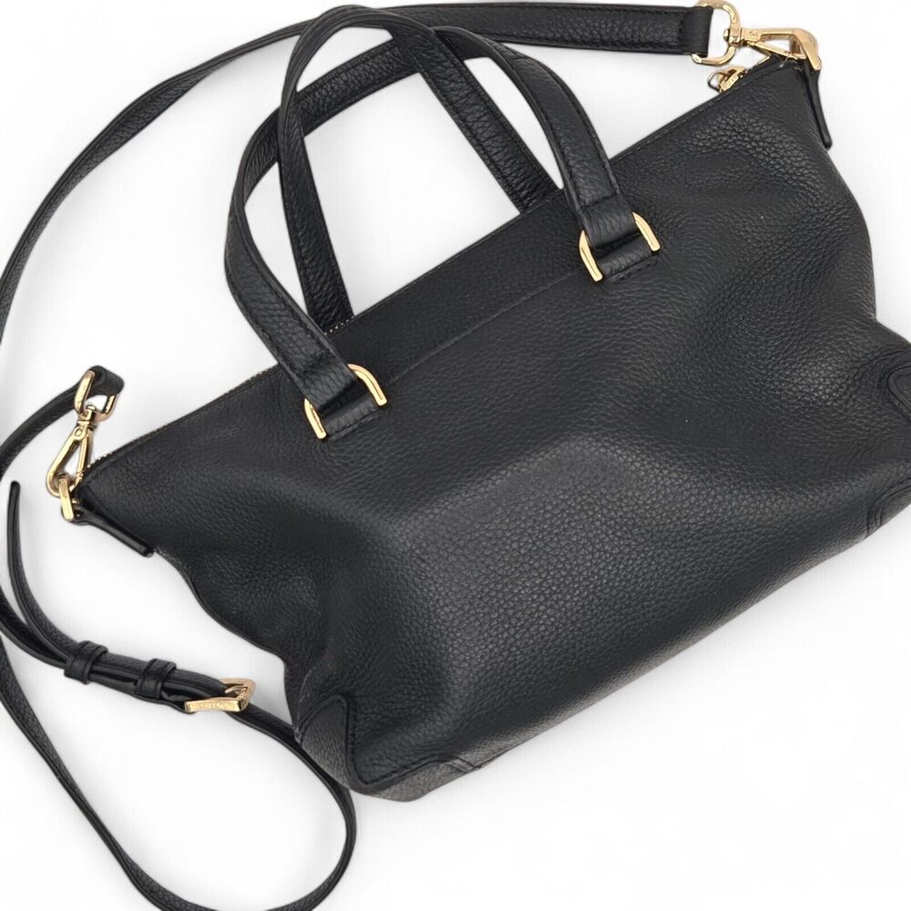Michael Kors Mackenzie in Blk Small TZ Satchel Leather Purse - Picture 2 of 11